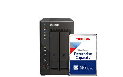 2Bay NAS x Toshiba 硬碟組合