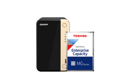 2Bay NAS x Toshiba 硬碟組合