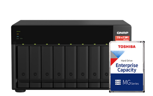 8Bay NAS x Toshiba 企業硬碟組合