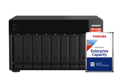 8Bay NAS x Toshiba 硬碟組合