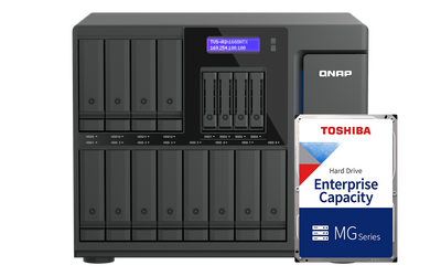 9-16Bay NAS x Toshiba 硬碟組合
