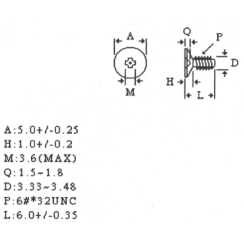 96 Vis à Tête Plate Chromées Pour QNAP - Accessoire De Fixation SCR-M2SSDA-96