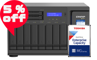 TVS-h1288X-W1250 硬碟組合